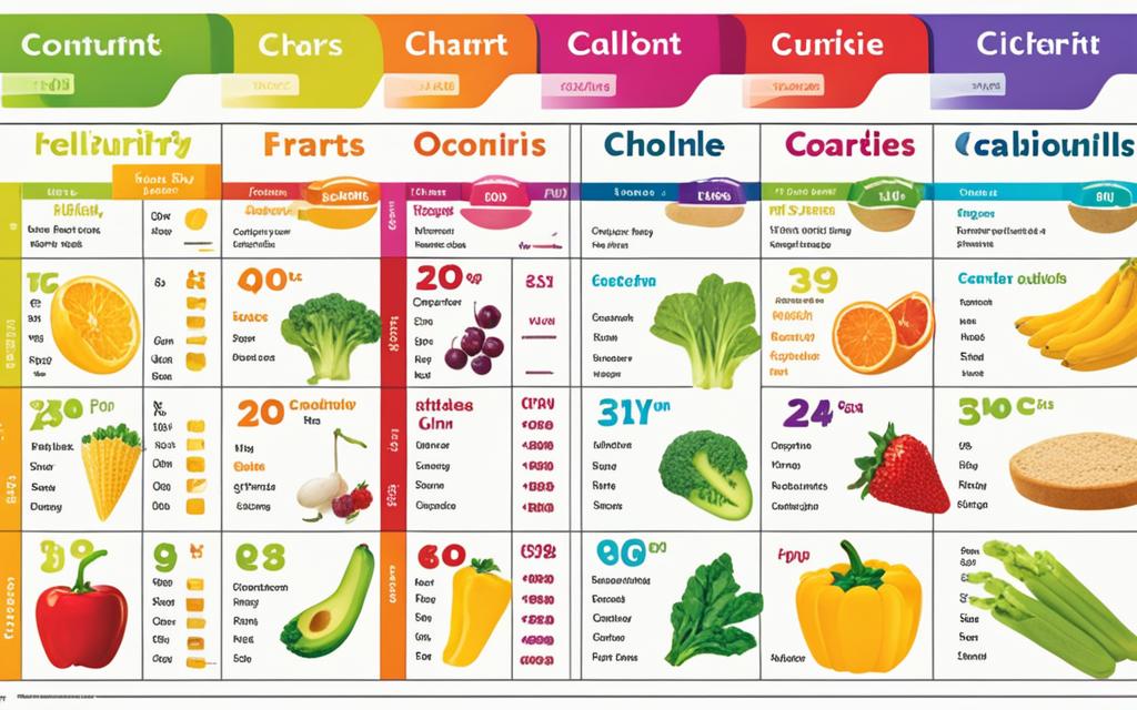 tabela de calorias dos alimentos